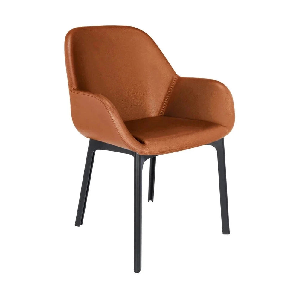 [product_category]-Kartell Clap Pvc Armchair, Black/Tobacco-Kartell-8058967288131-04183NL-KAR-1