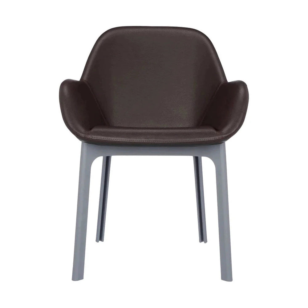 [product_category]-Kartell Clap Pvc Armchair, Grey/Brick Red-Kartell-8058967203431-04183GM-KAR-1