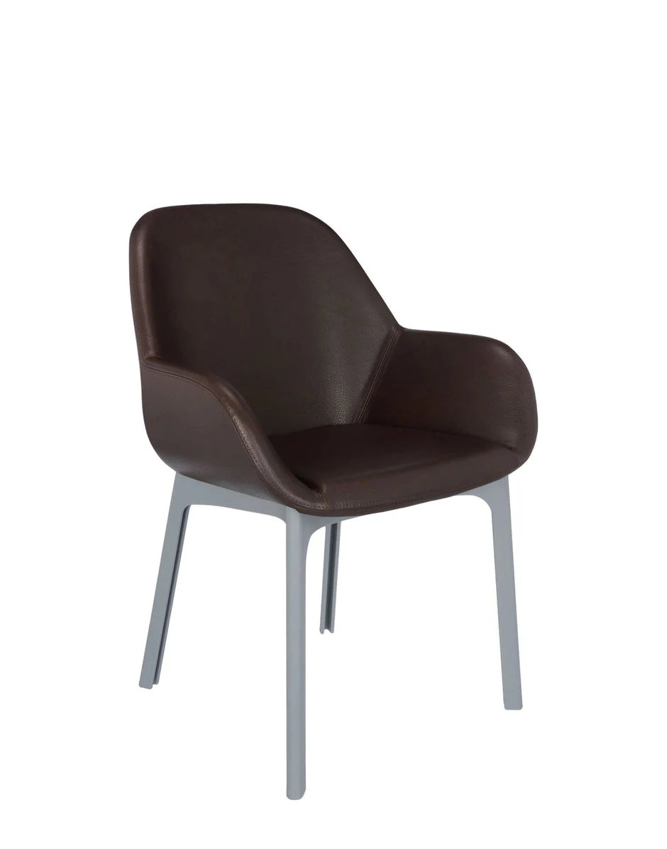 [product_category]-Kartell Clap Pvc Armchair, Grey/Brick Red-Kartell-8058967203431-04183GM-KAR-2