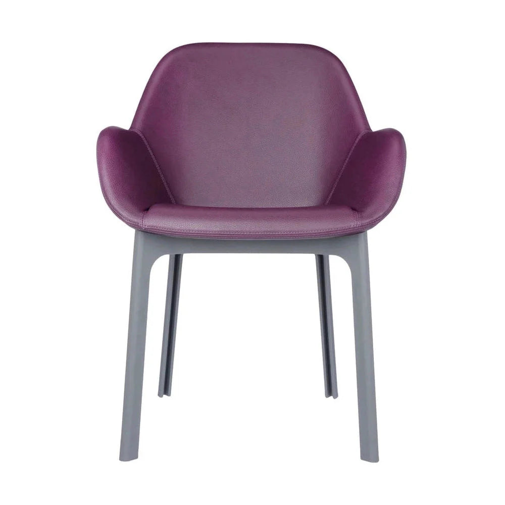 [product_category]-Kartell Clap Pvc Armchair, Grey/Plum-Kartell-8058967203479-04183GP-KAR-1