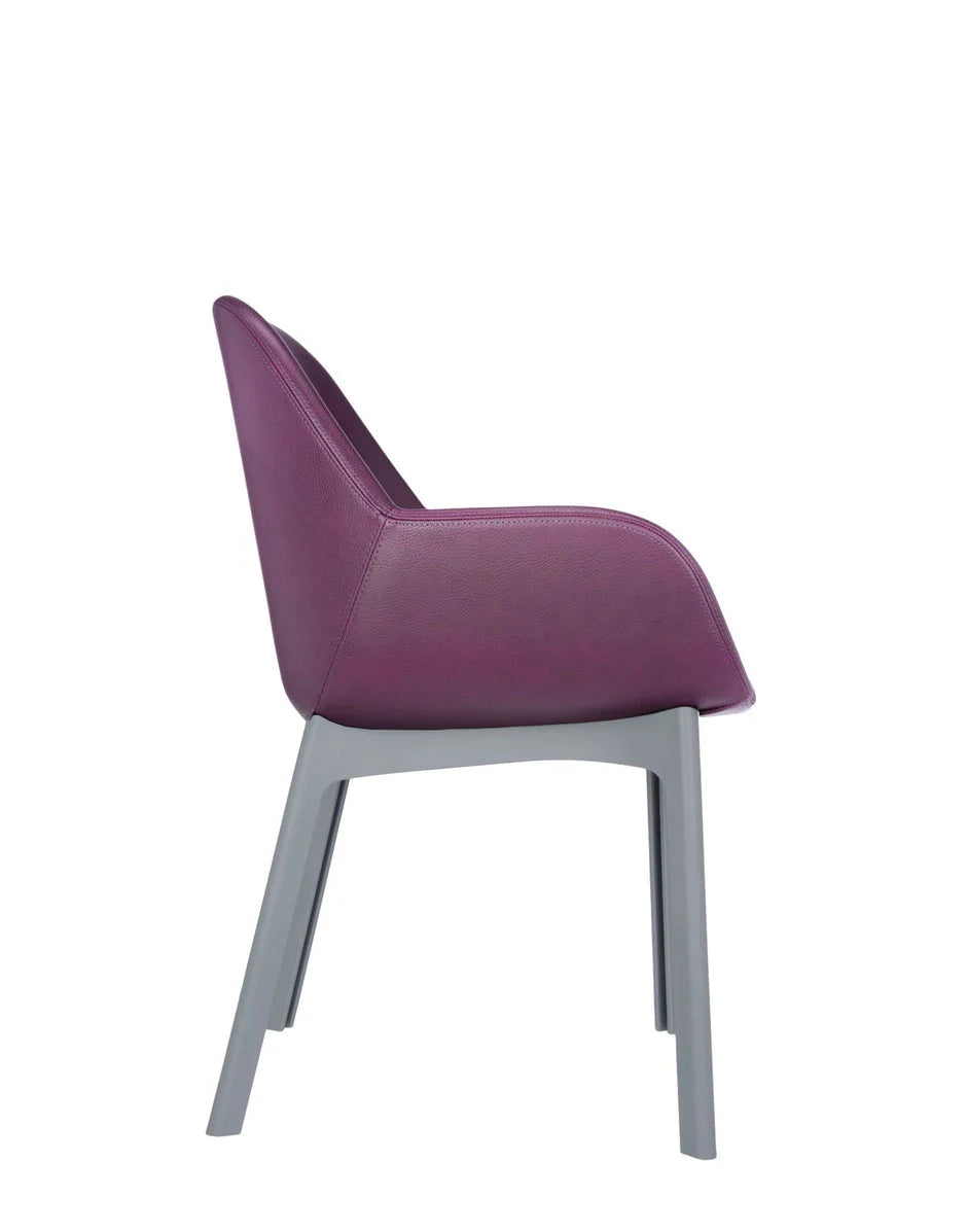 [product_category]-Kartell Clap Pvc Armchair, Grey/Plum-Kartell-8058967203479-04183GP-KAR-3