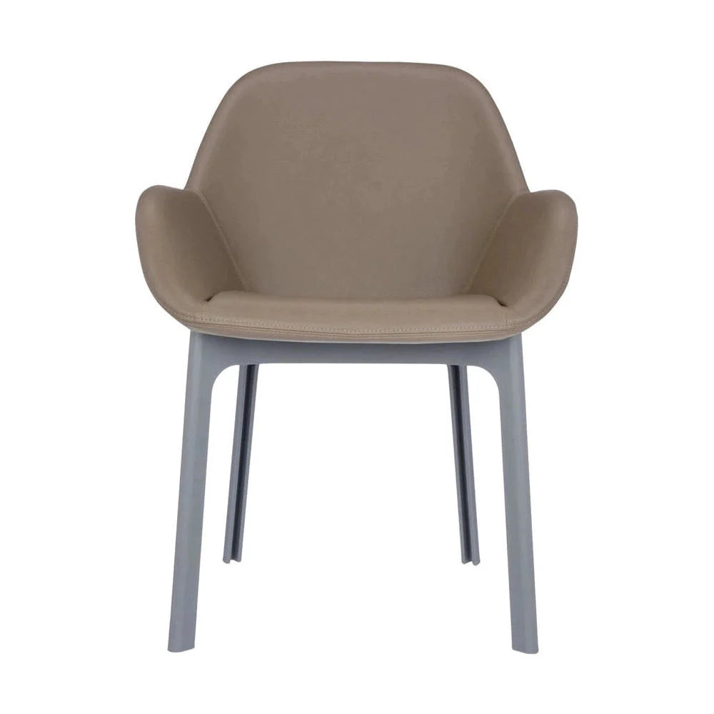 [product_category]-Kartell Clap Pvc Armchair, Grey/Taupe-Kartell-8058967203455-04183GT-KAR-1