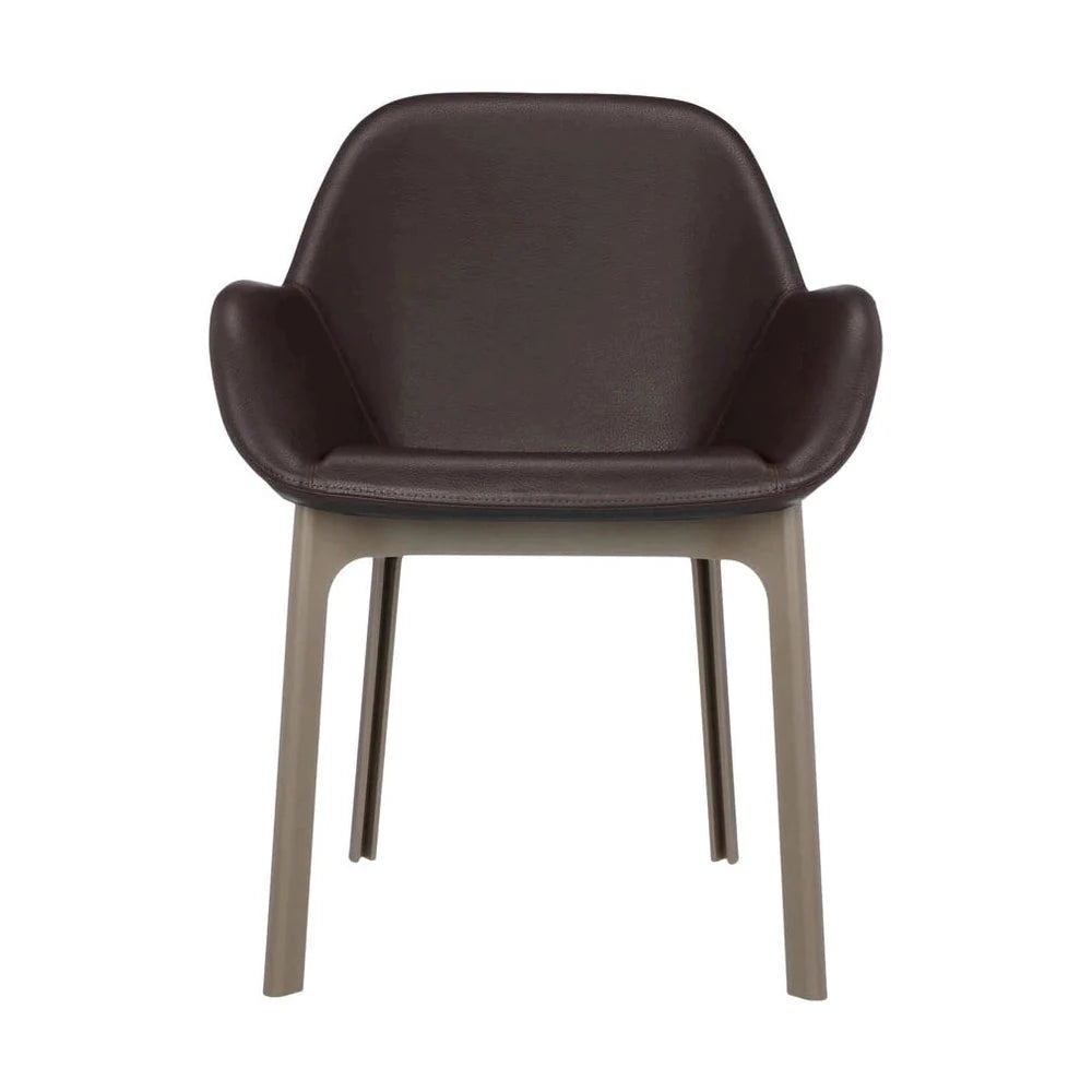 [product_category]-Kartell Clap Pvc Armchair, Taupe/Brick Red-Kartell-8058967203332-04183TM-KAR-1