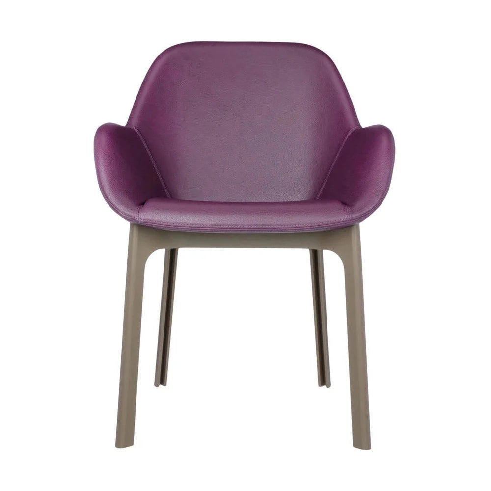 [product_category]-Kartell Clap Pvc Armchair, Taupe/Plum-Kartell-8058967203370-04183TP-KAR-1