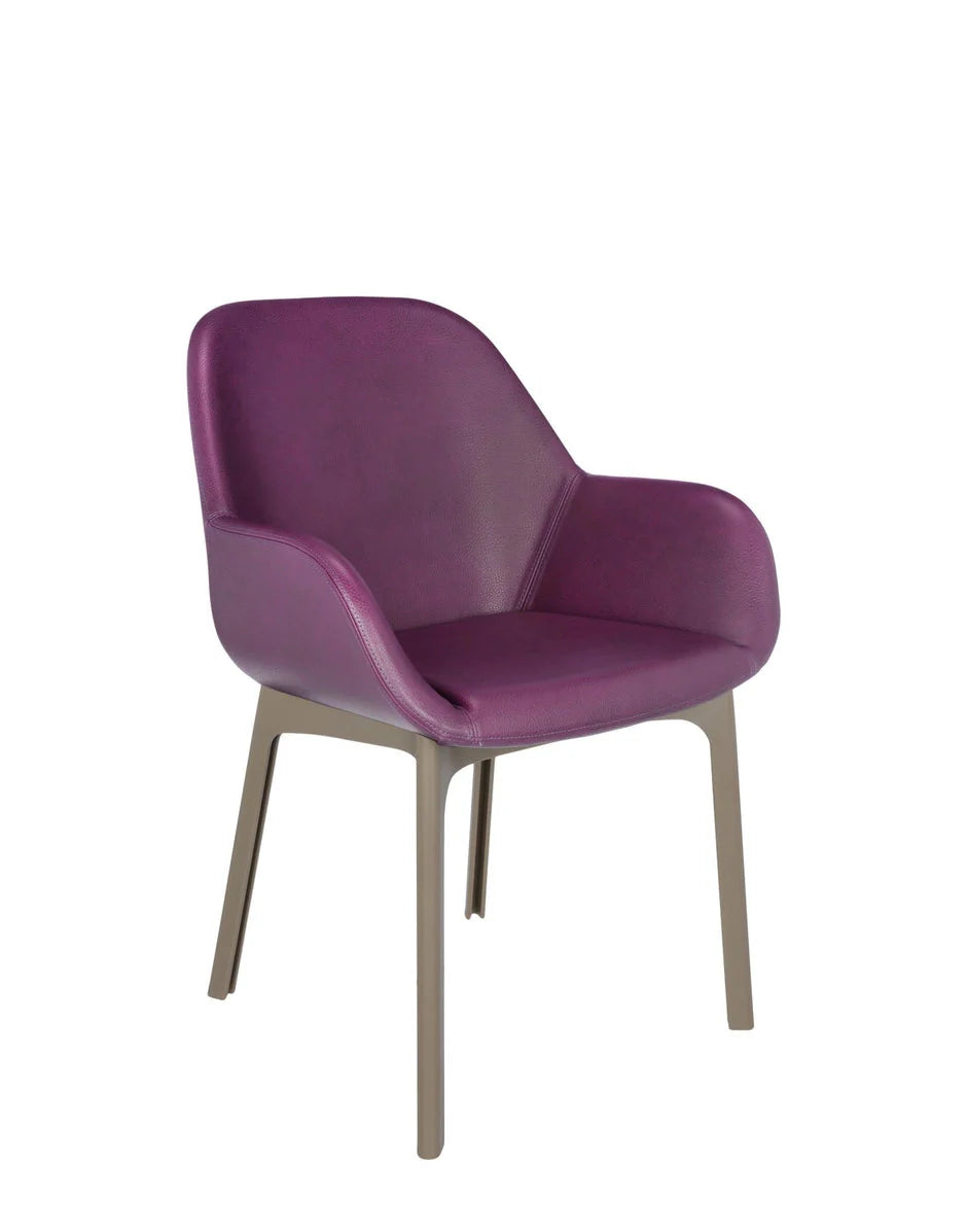 [product_category]-Kartell Clap Pvc Armchair, Taupe/Plum-Kartell-8058967203370-04183TP-KAR-2