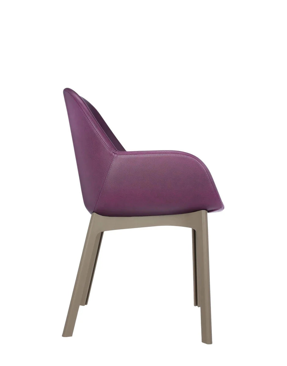 [product_category]-Kartell Clap Pvc Armchair, Taupe/Plum-Kartell-8058967203370-04183TP-KAR-3