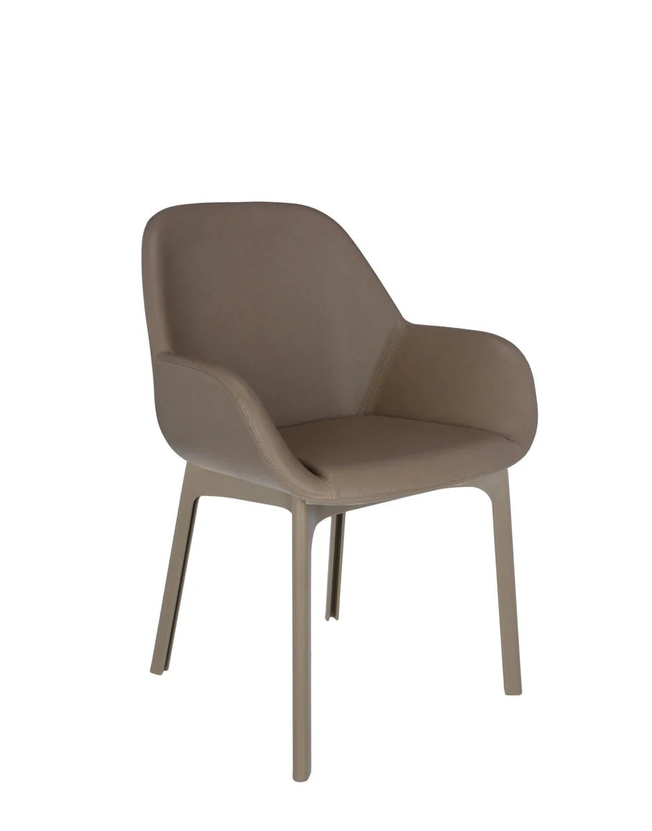 [product_category]-Kartell Clap Pvc Armchair, Taupe/Taupe-Kartell-8058967203356-04183TT-KAR-2