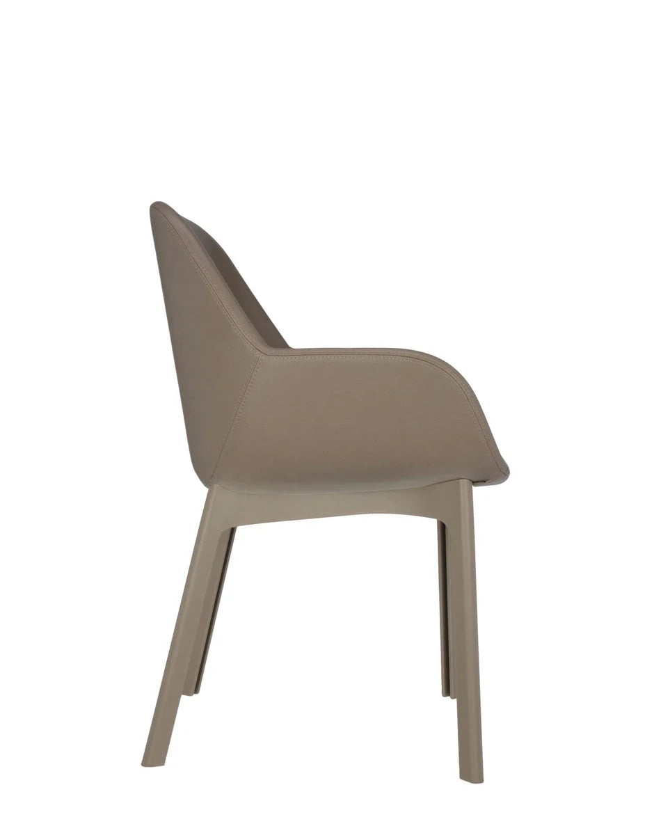 [product_category]-Kartell Clap Pvc Armchair, Taupe/Taupe-Kartell-8058967203356-04183TT-KAR-3
