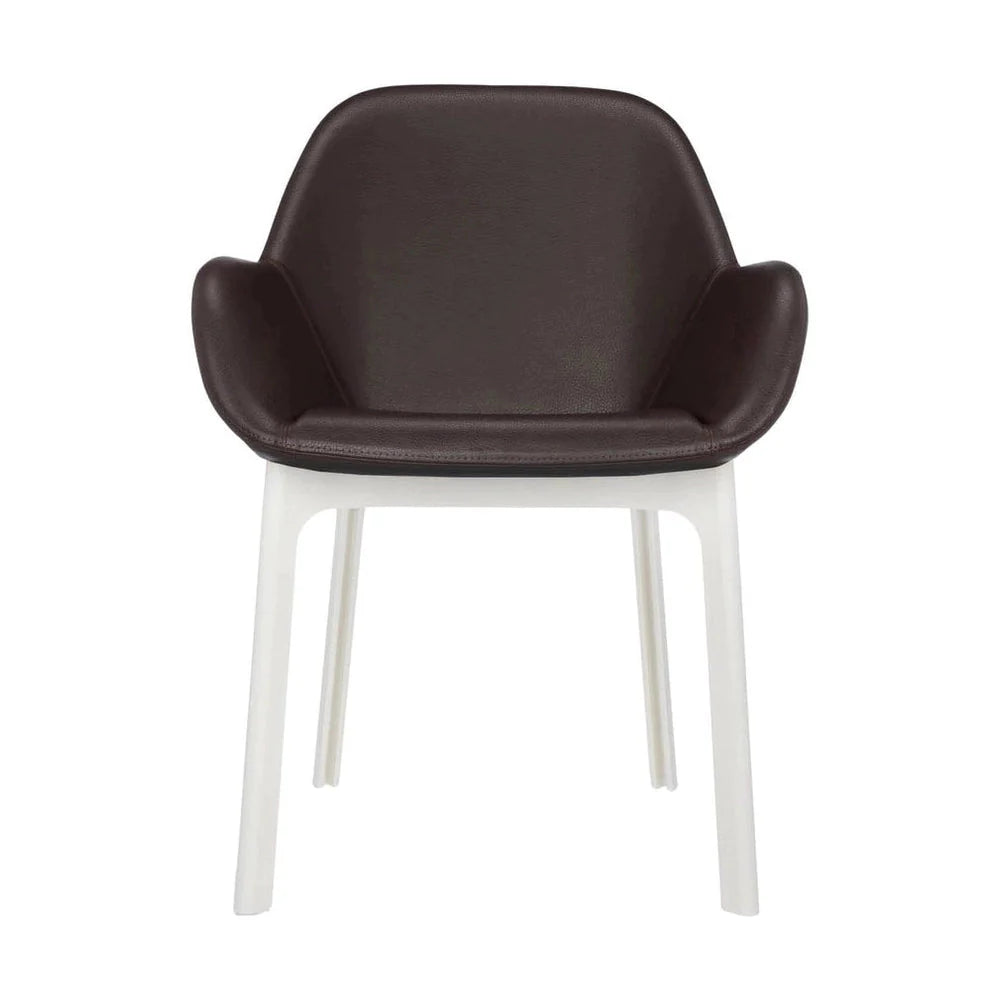 [product_category]-Kartell Clap Pvc Armchair, White/Brick Red-Kartell-8058967203233-04183BM-KAR-1