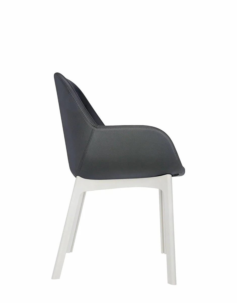 [product_category]-Kartell Clap Pvc Armchair, White/Dark Grey-Kartell-8058967203219-04183BG-KAR-3