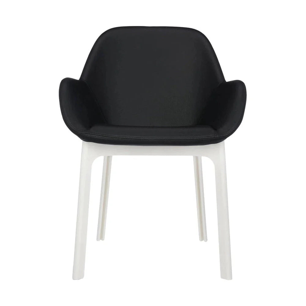 [product_category]-Kartell Clap Pvc Armchair, White/Glossy Black-Kartell-8058967203196-04183BN-KAR-1