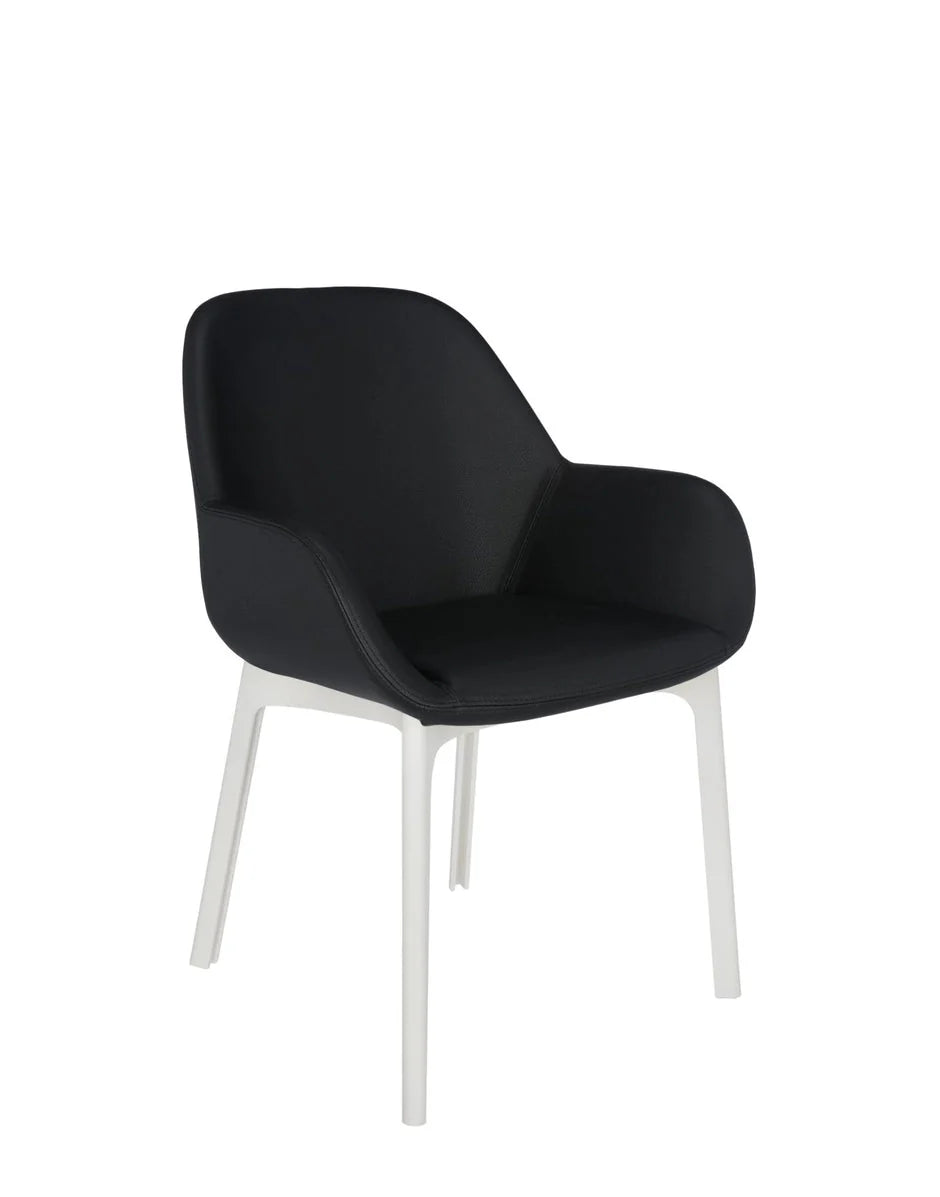 [product_category]-Kartell Clap Pvc Armchair, White/Glossy Black-Kartell-8058967203196-04183BN-KAR-2