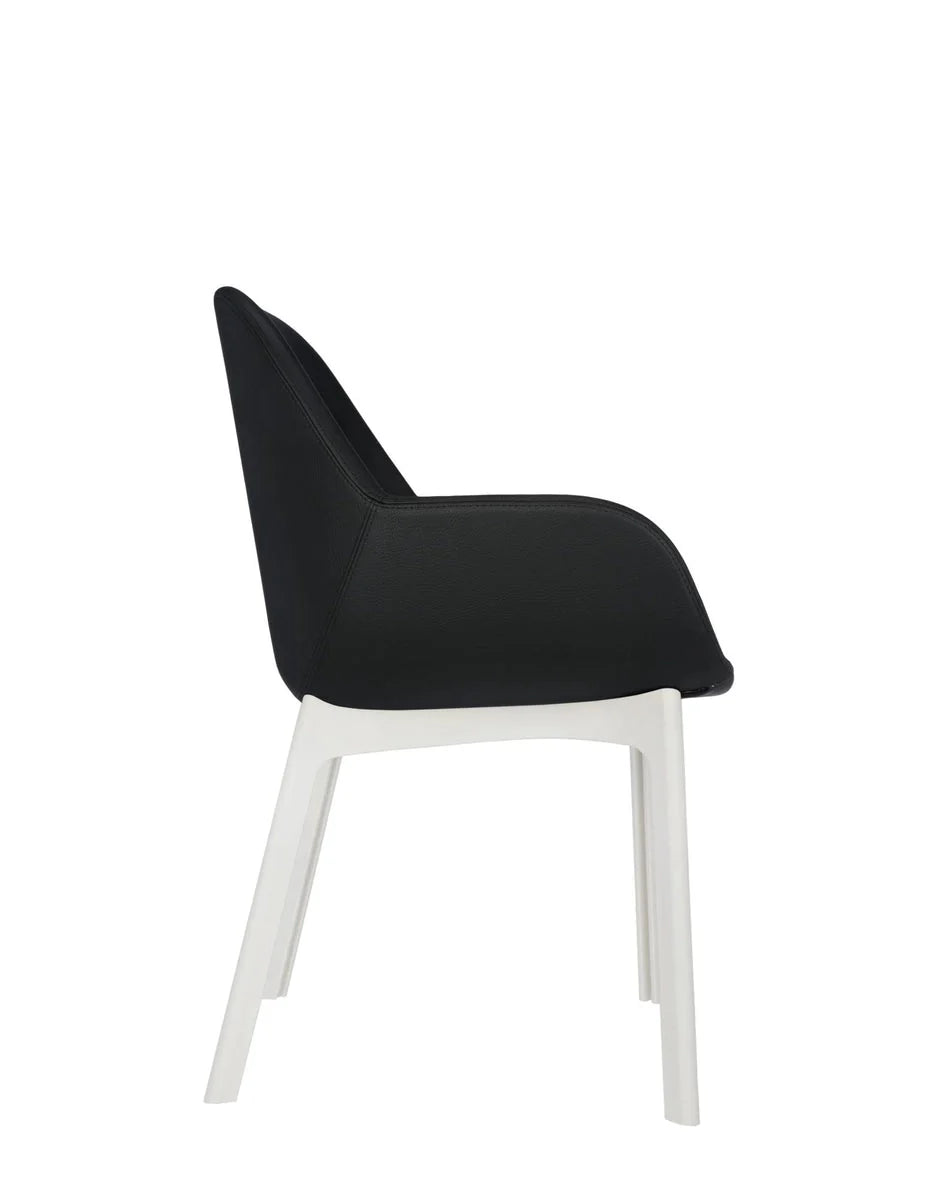 [product_category]-Kartell Clap Pvc Armchair, White/Glossy Black-Kartell-8058967203196-04183BN-KAR-3
