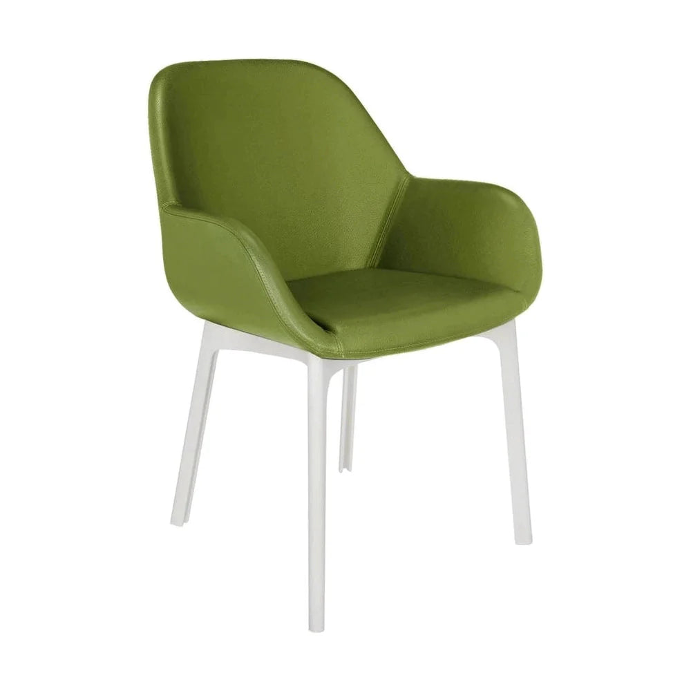 [product_category]-Kartell Clap Pvc Armchair, White/Green-Kartell-8058967287998-04183BV-KAR-1