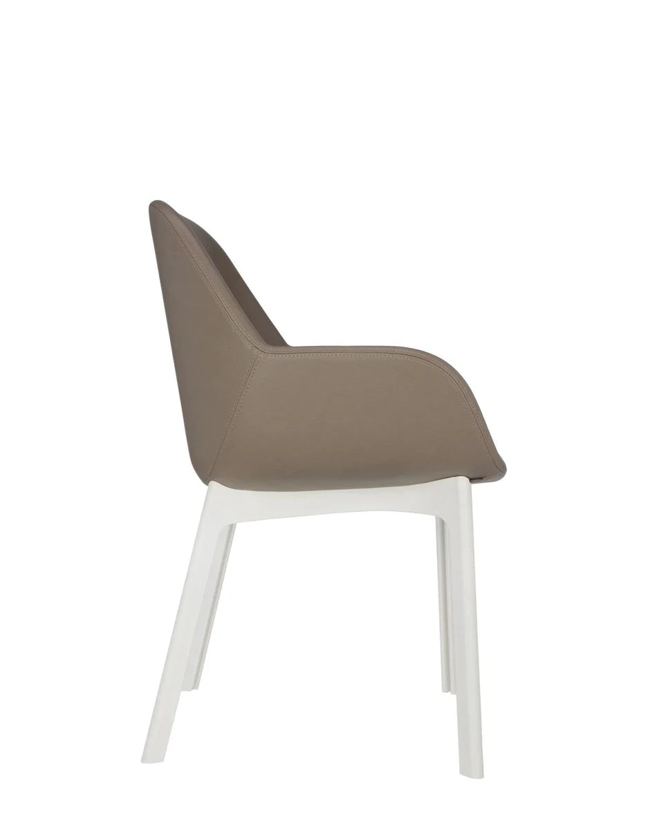 [product_category]-Kartell Clap Pvc Armchair, White/Taupe-Kartell-8058967203257-04183BT-KAR-3