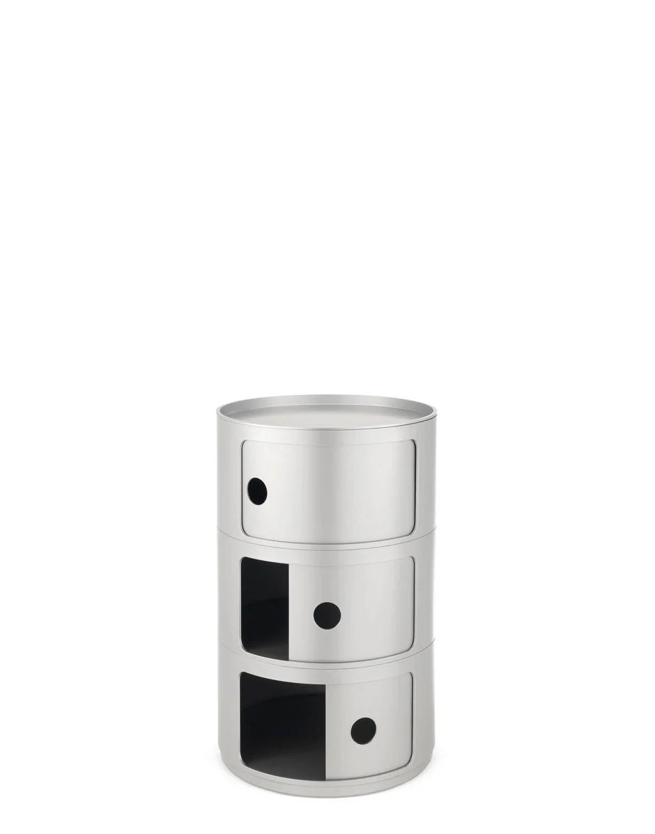 [product_category]-Kartell Componibili Classic Big Container 3 Elements, Silver-Kartell-8058967200164-04936SI-KAR-2