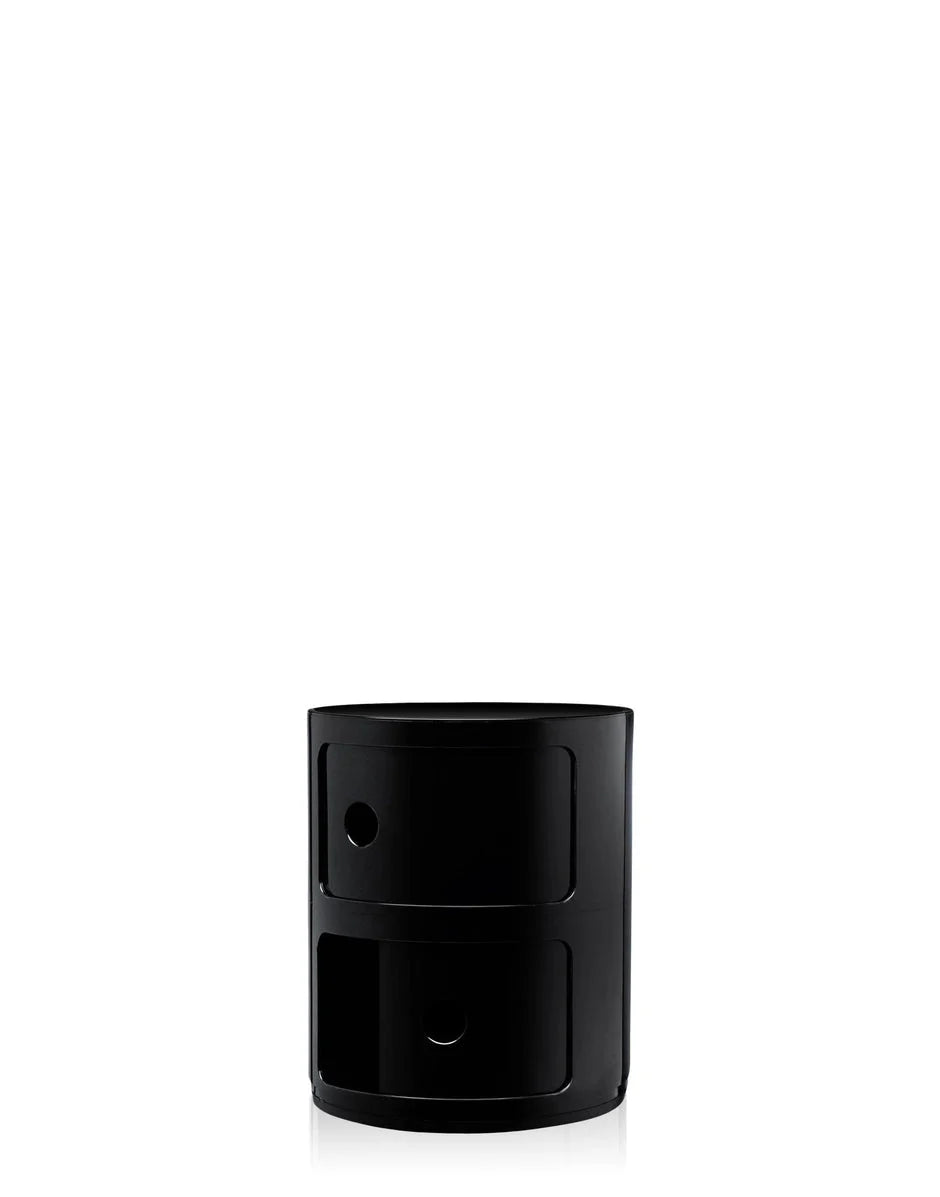 [product_category]-Kartell Componibili Classic Container 2 Elements, Black-Kartell-8034105781702-0496609-KAR-2
