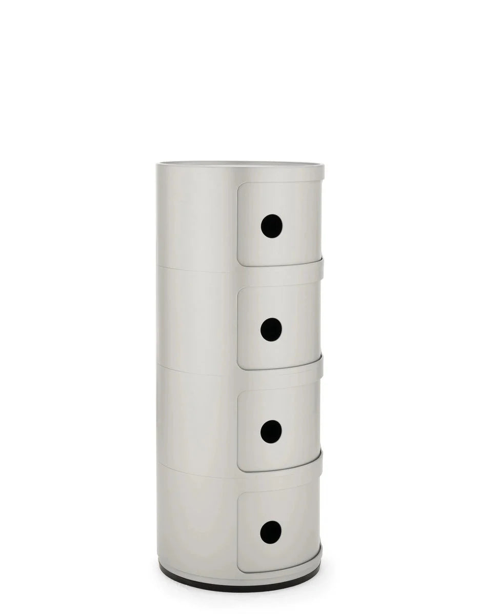 [product_category]-Kartell Componibili Classic Container 4 Elements, Silver-Kartell-8058967250992-04985SI-KAR-2