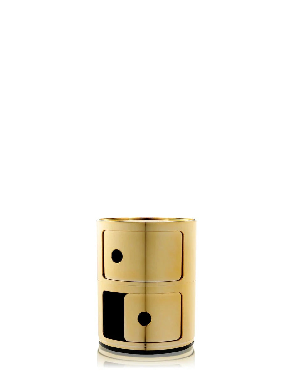 [product_category]-Kartell Componibili Metal Container 2 Elements, Gold-Kartell-8058967191387-05966GG-KAR-2