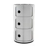 Kartell Componibili kovový kontejner 3 prvky, chromed