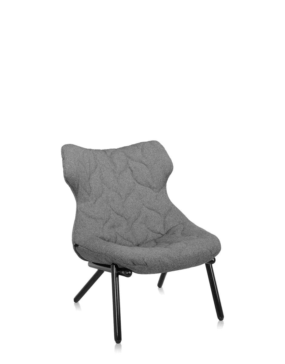 [product_category]-Kartell Foliage Armchair Trevira, Black/Grey-Kartell-8058967182415-06086NC-KAR-9