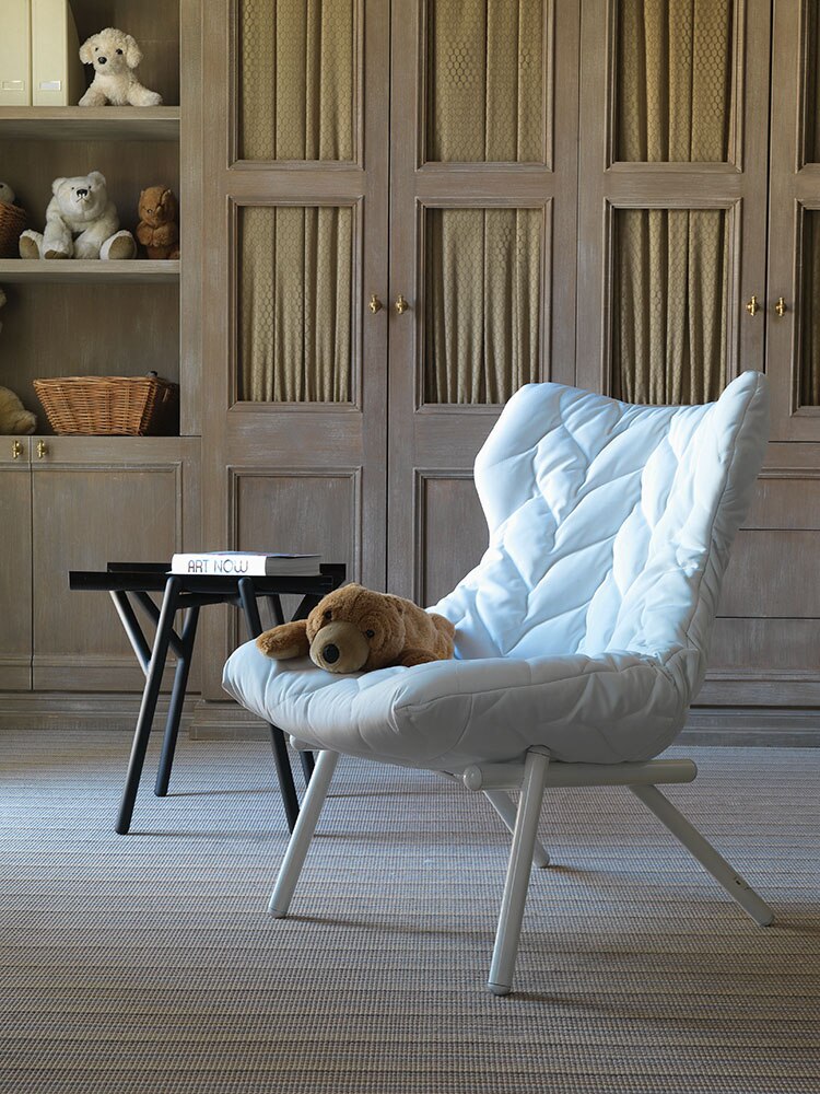 [product_category]-Kartell Foliage Armchair Velvet, White/Cardinal Red-Kartell-8058967271751-06086N4-KAR-7