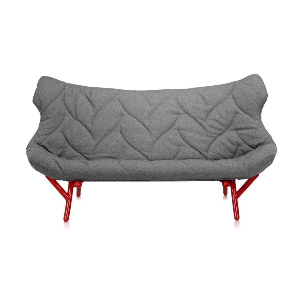 [product_category]-Kartell Foliage Sofa Trevira, Red/Grey-Kartell-8058967181814-06085RC-KAR-1