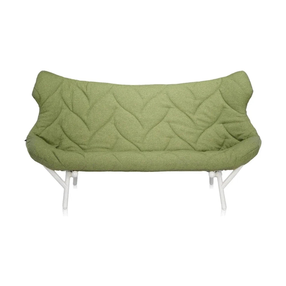[product_category]-Kartell Foliage Sofa Trevira, White/Green-Kartell-8058967181395-06085BD-KAR-1