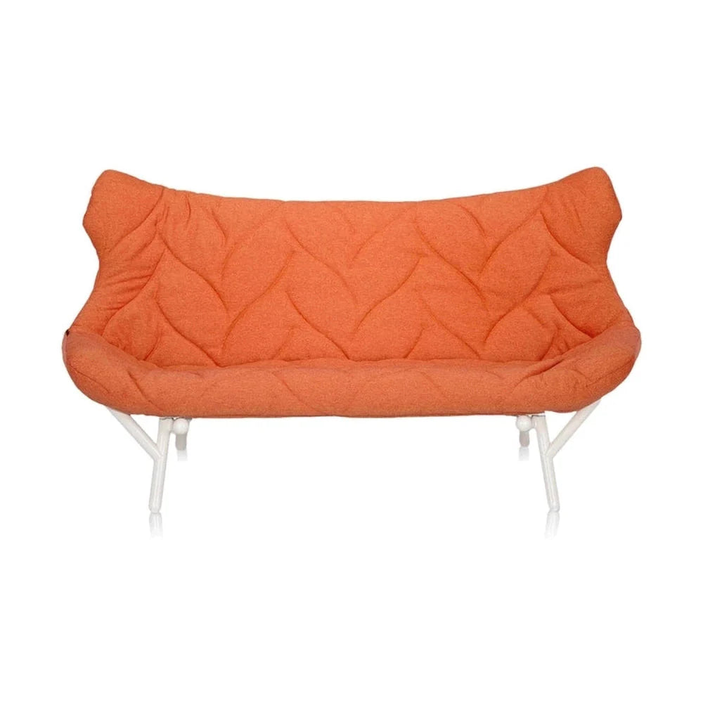 [product_category]-Kartell Foliage Sofa Trevira, White/Orange-Kartell-8058967181357-06085BB-KAR-1