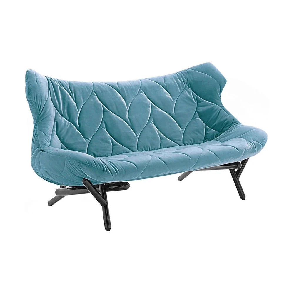 [product_category]-Kartell Foliage Sofa Velvet, Black/Teal Blue-Kartell-8058967271478-06085N3-KAR-1