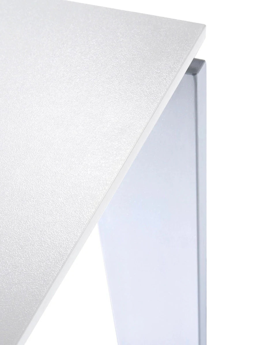 [product_category]-Kartell Four Desk 128x128 Cm, Aluminium/White-Kartell-8058967045383-0452580-KAR-3