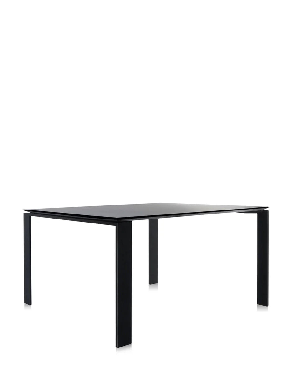 [product_category]-Kartell Four Desk 128x128 Cm, Black/Black-Kartell-8058967045437-0452585-KAR-2