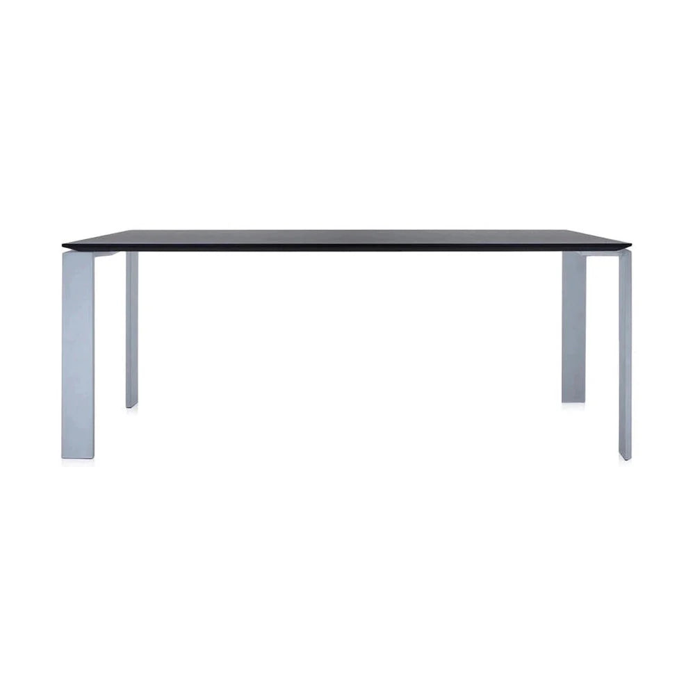 [product_category]-Kartell Four Desk 158x79 Cm, Aluminium/Black-Kartell-8058967045222-0452281-KAR-1