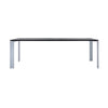 Kartell Four Desk 223x79 cm, hliník/černá