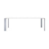 Kartell Four Desk 223x79 cm, hliník/bílá