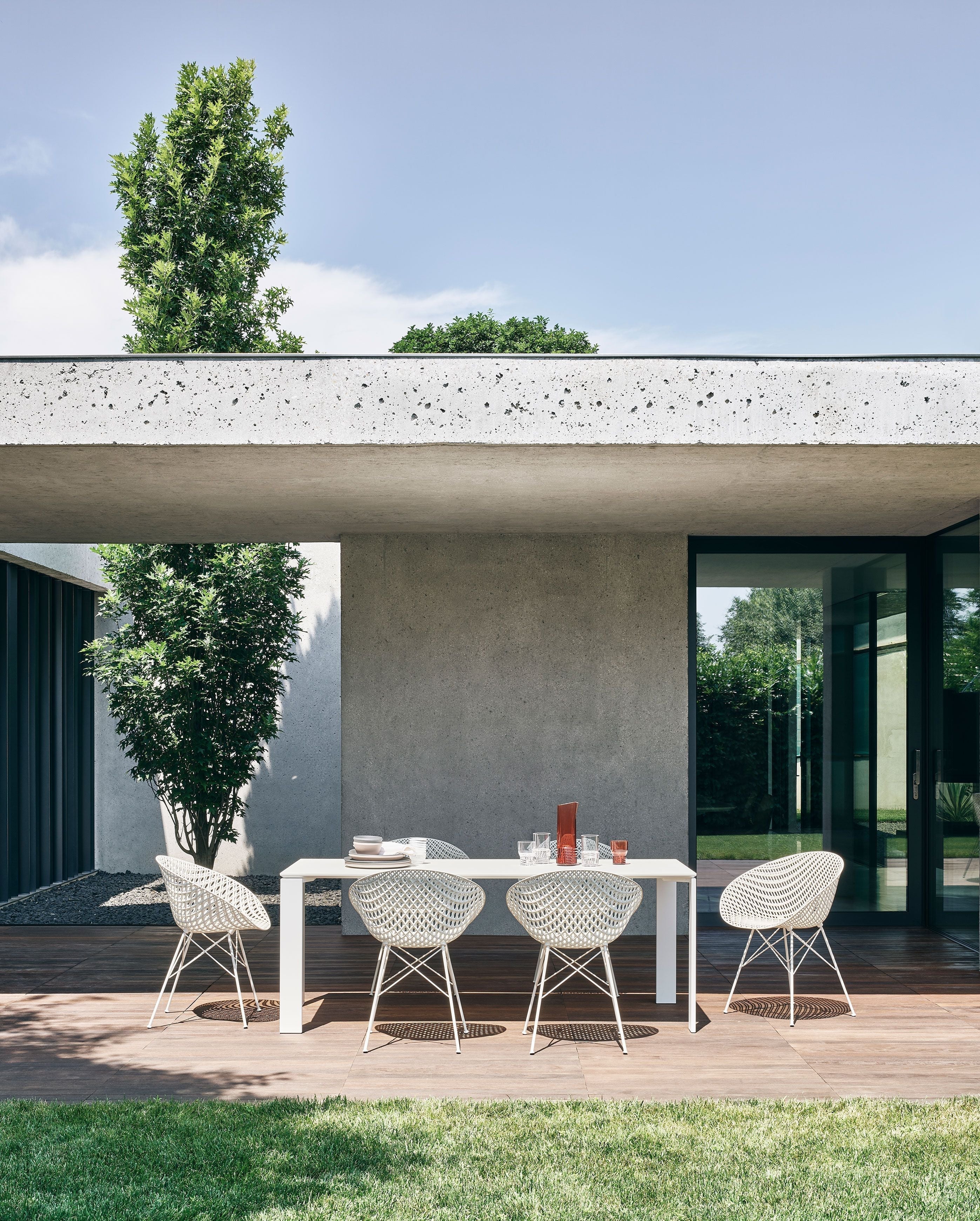 [product_category]-Kartell Four Outdoor Table, 190x79 Cm-Kartell-8058967191325-0552382-KAR-8