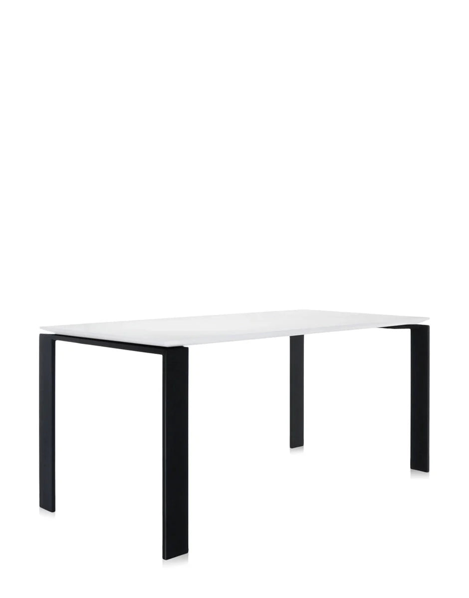 [product_category]-Kartell Four Soft Touch Desk 158x79 Cm, Black/White-Kartell-8058967225303-0450284-KAR-2