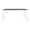 Kartell Four Soft Touch Desk 158x79 cm, bílá/černá