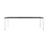 Kartell Four Soft Touch Desk 223x79 cm, bílá/černá