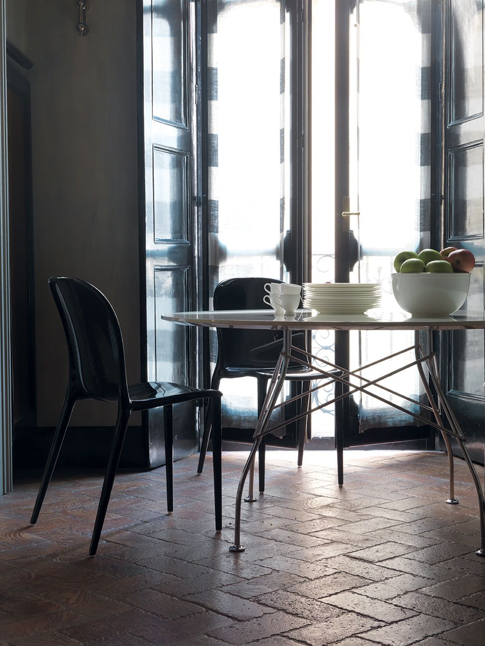 [product_category]-Kartell Glossy Table Oval Lacquered, Gold/Black-Kartell-8058967205053-045693P-KAR-7