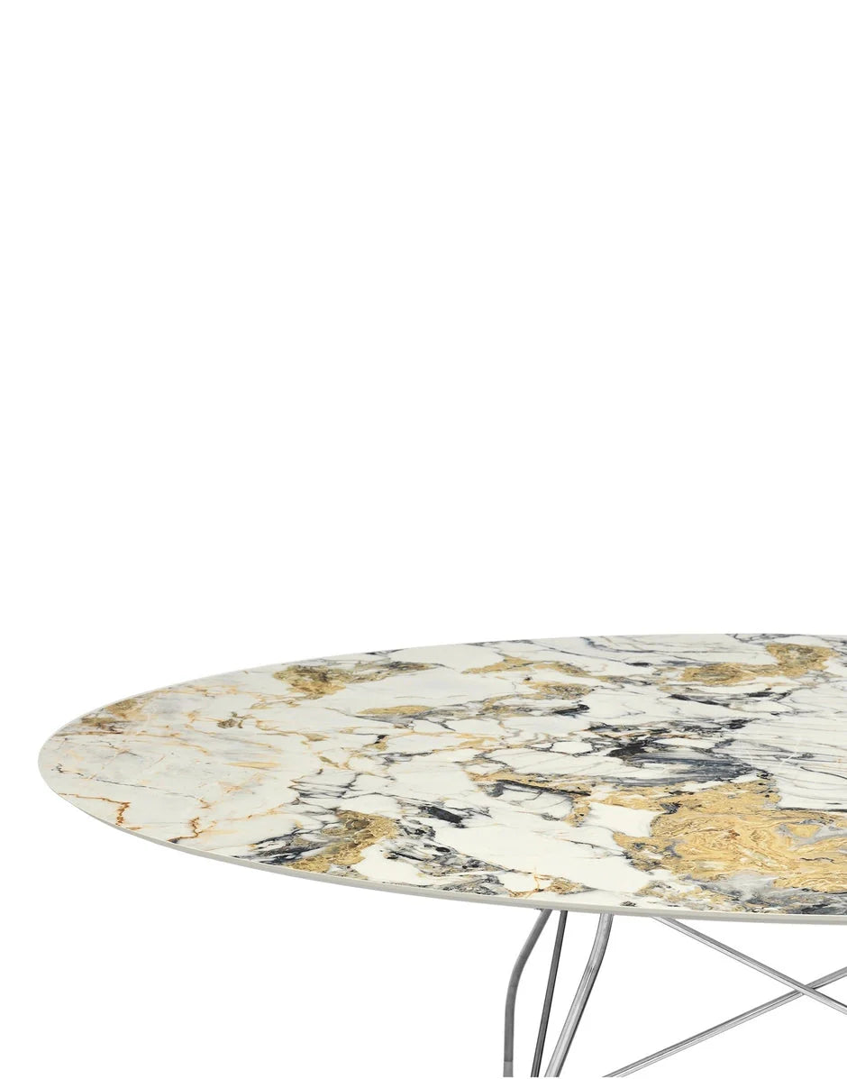 [product_category]-Kartell Glossy Table Oval Marble, Chrome/Symphonie-Kartell-8058967294095-04572MS-KAR-2