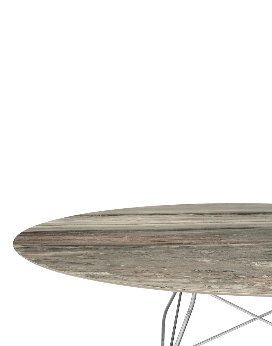 [product_category]-Kartell Glossy Table Oval Marble, Chrome/Tropical Grey-Kartell-8058967294071-04572MG-KAR-2