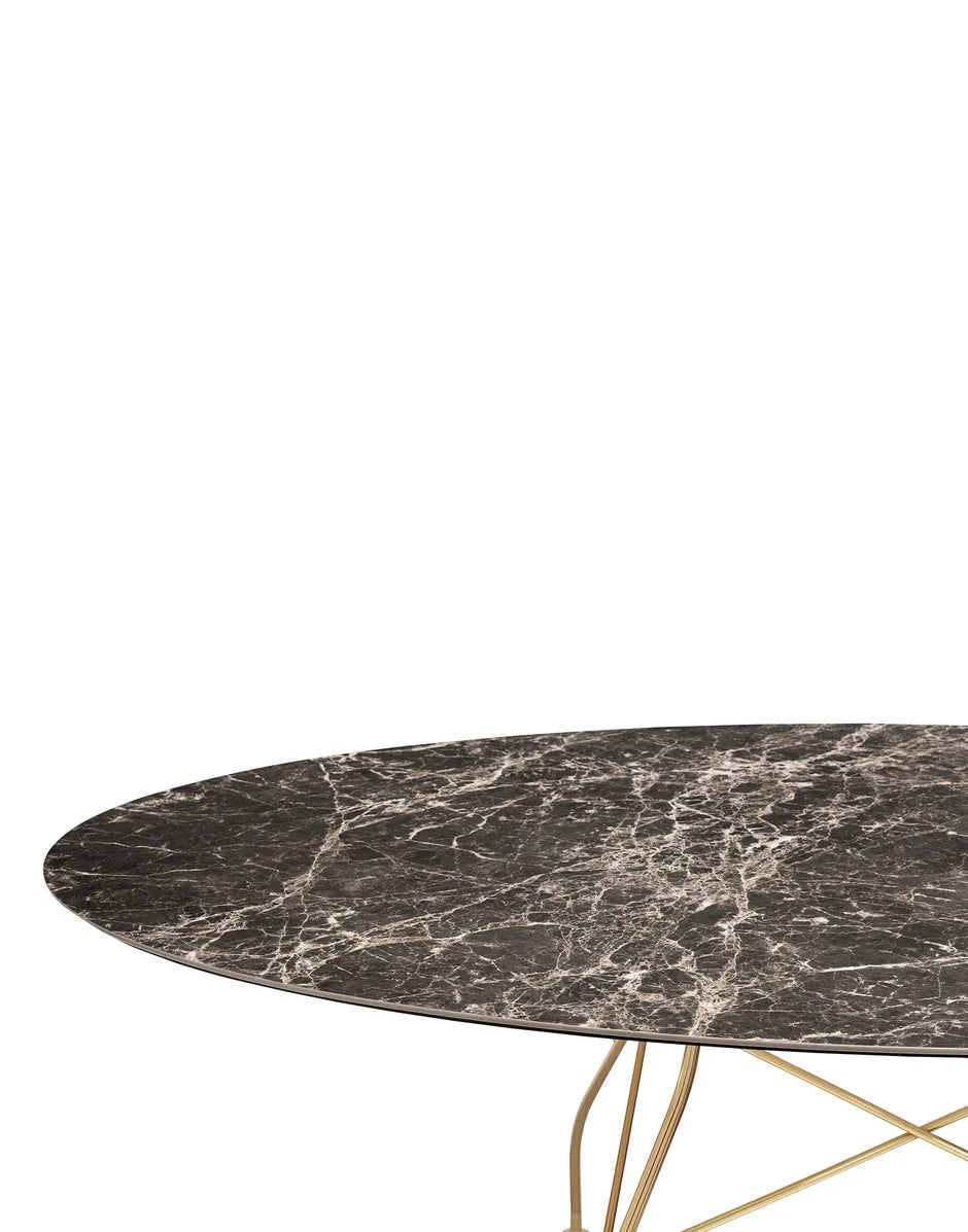 [product_category]-Kartell Glossy Table Oval Marble, Gold/Brown Emperador-Kartell-8058967294194-04579MM-KAR-2