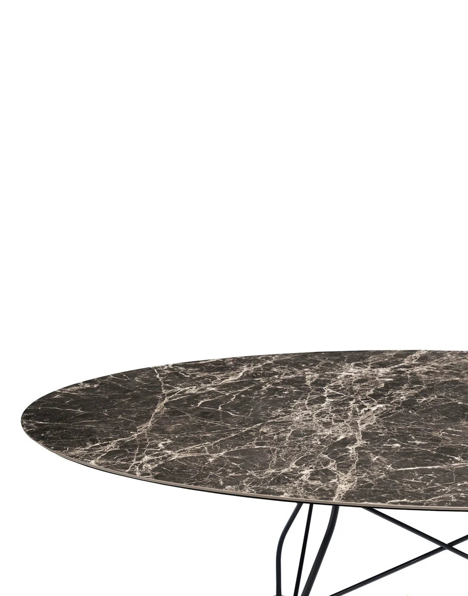 [product_category]-Kartell Glossy Table Oval Marble, Matt Black/Brown Emperador-Kartell-8058967294279-04573MM-KAR-2
