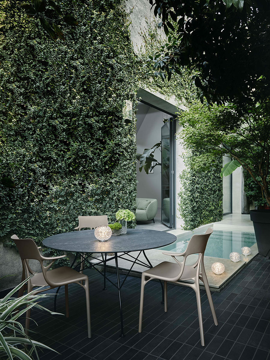 [product_category]-Kartell Glossy Table Oval Outdoor, White/White-Kartell-8058967303117-05573BB-KAR-4