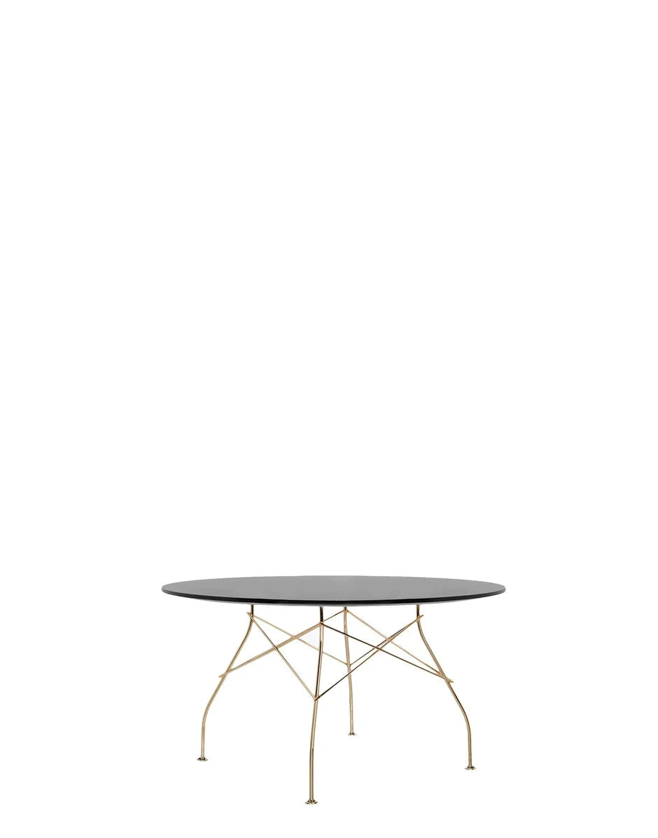 [product_category]-Kartell Glossy Table Round Lacquered, Gold/Black-Kartell-8058967204995-045683P-KAR-2