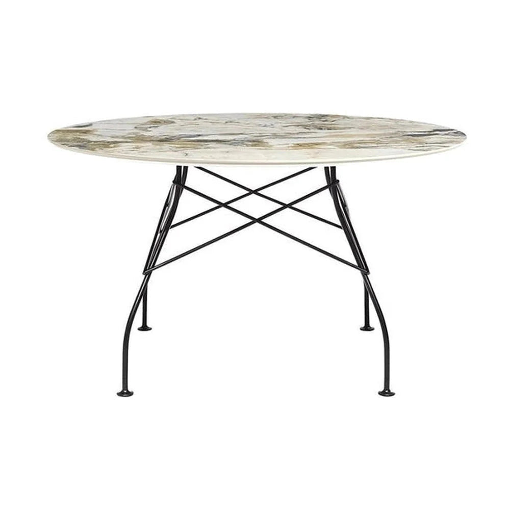 [product_category]-Kartell Glossy Table Round Marble, Matt Black/Symphonie-Kartell-8058967293975-04578MS-KAR-1