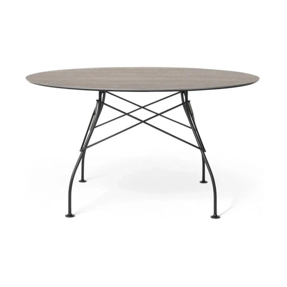 [product_category]-Kartell Glossy Table Round Outdoor, Black/Aged Bronze-Kartell-8058967303032-05578CN-KAR-1