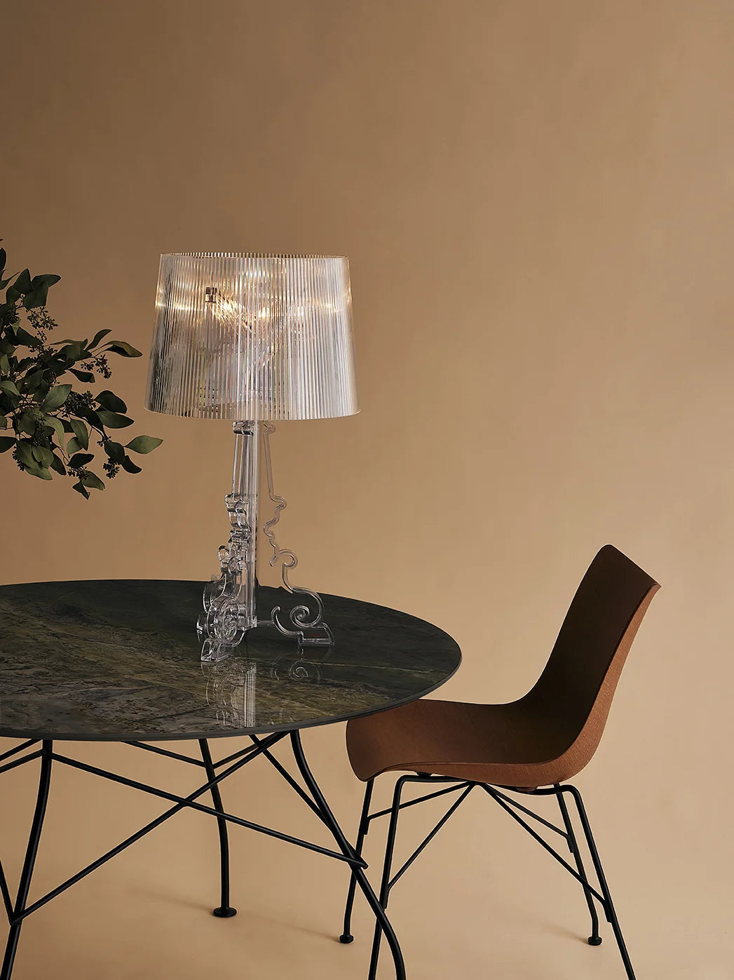 [product_category]-Kartell Glossy Table Round Outdoor, Black/Black-Kartell-8058967303070-05578NN-KAR-3