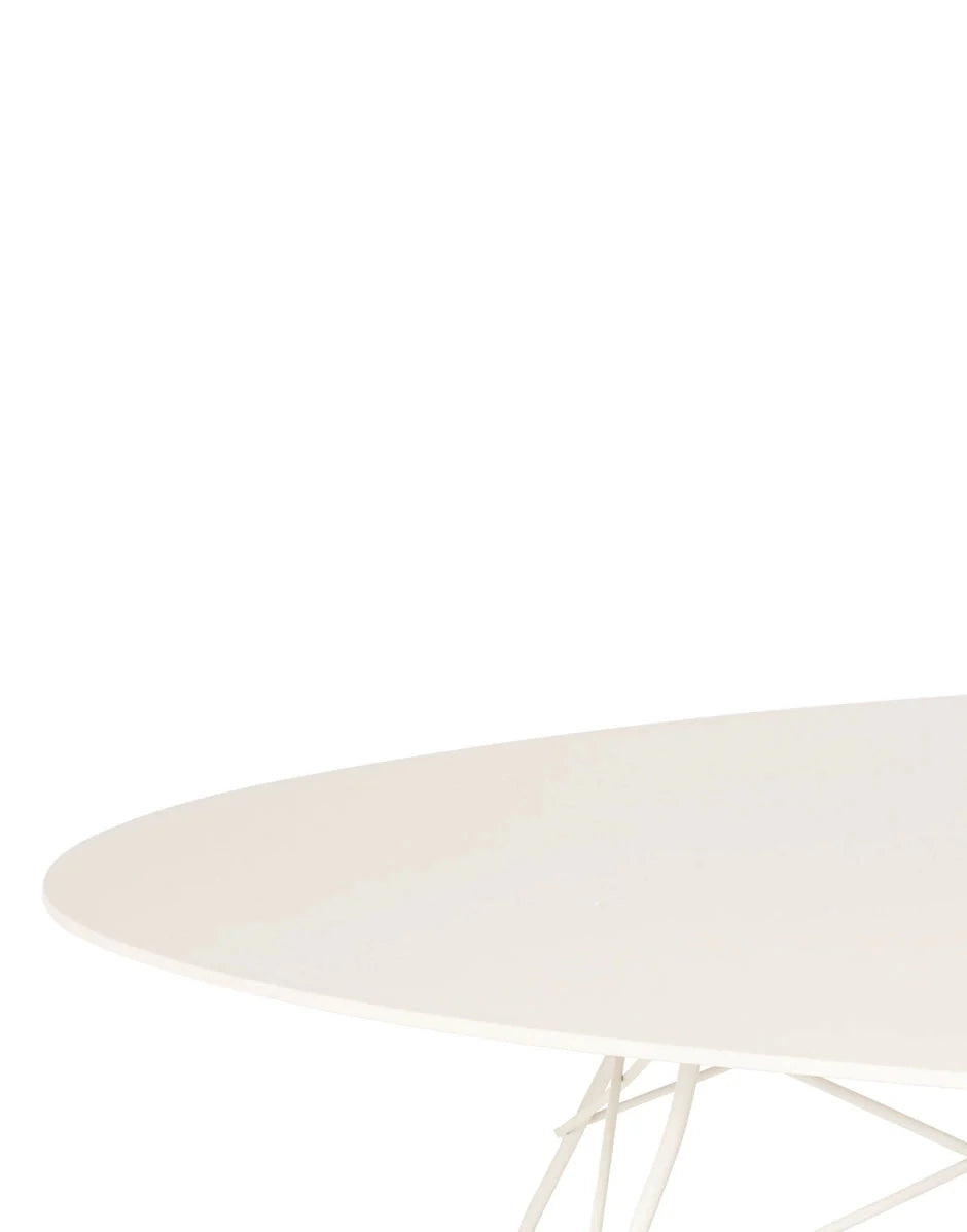 [product_category]-Kartell Glossy Table Round Outdoor, White/White-Kartell-8058967303056-05578BB-KAR-2